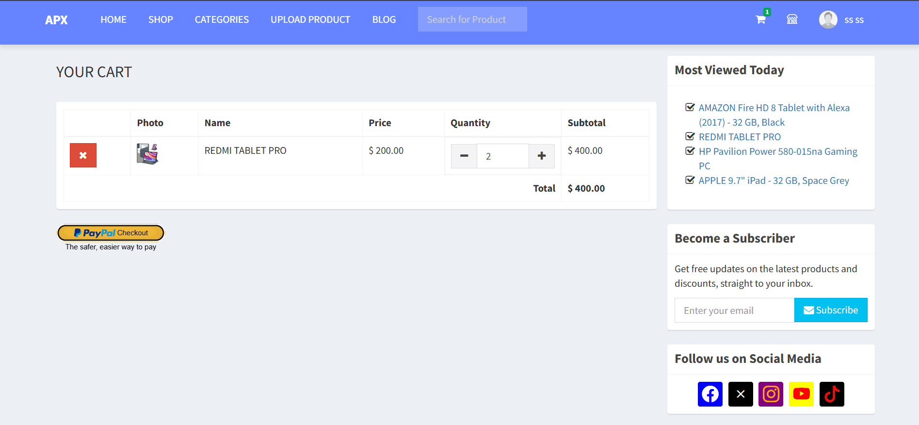 APX Shopping Site screenshot 6