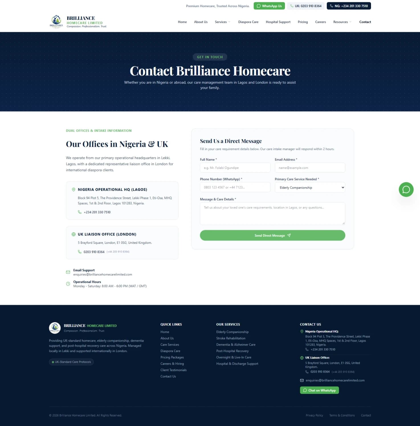 Brilliance Homecare Limited screenshot 2