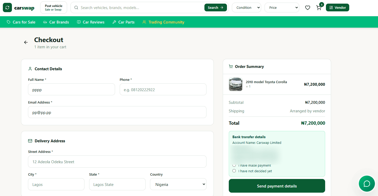 CarSwap screenshot 3